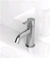 GRUPPO LAVABO MONOCOMANDO DUROK LARGE CROMO SENZA SCARICO