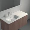 LAVABO GELCRILL CM.105,8X51,5 BIANCO OPACO COVER SX