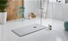 PIATTO DOCCIA RETTANGOLARE 80X120 BIANCO H.2,5 ESSENTIAL GRANITO (STONE)