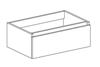 BASE PORTALAVABO 1 CASSETTO CM.85X46 H.25 CANAPA OPACO