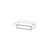 BASE CONTENITIVA ATLANTIS CM.80X50 H.25 CON CASSETTO ANTA LISCIA BIANCO ASSOLUTO