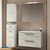 MOBILE DA BAGNO SOSPESO ANGELA CM.100 BIANCO NORDICO CON SPECCHIO RETROILLUMINATO RETTANGOLARE