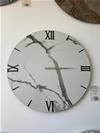 OROLOGIO DIAM.80 VERSILIA MARBLE WHITE LUCIDO RAK DA PARETE IN GRES PORCELLANATO 