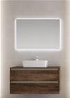 MOBILE DA BAGNO CUBE CM.100 TABACCO / TORTORA OPACO